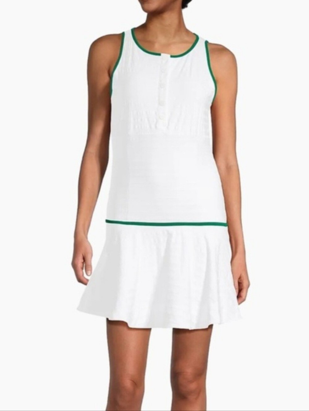 L'etoile Sport Button-Front Tennis Dress